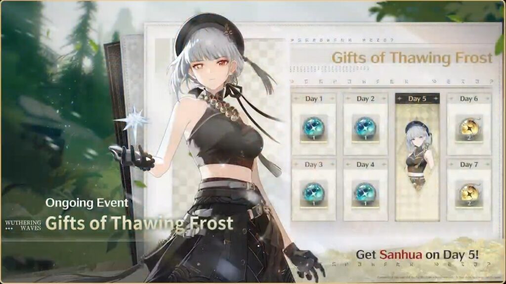 Gifts of Thawing Frost Wuthering Waves 7 Day Login